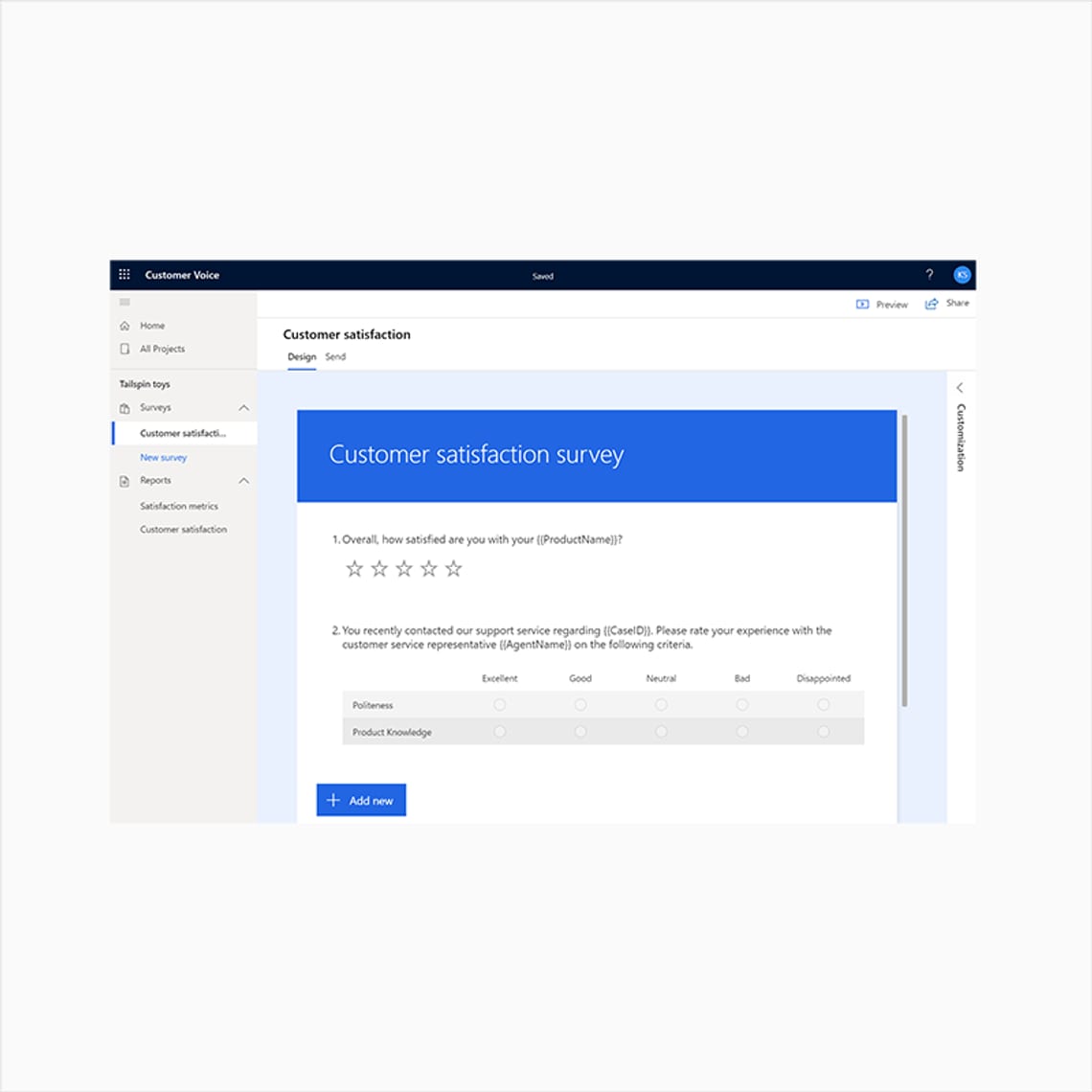 Dynamics 365 Customer Voice